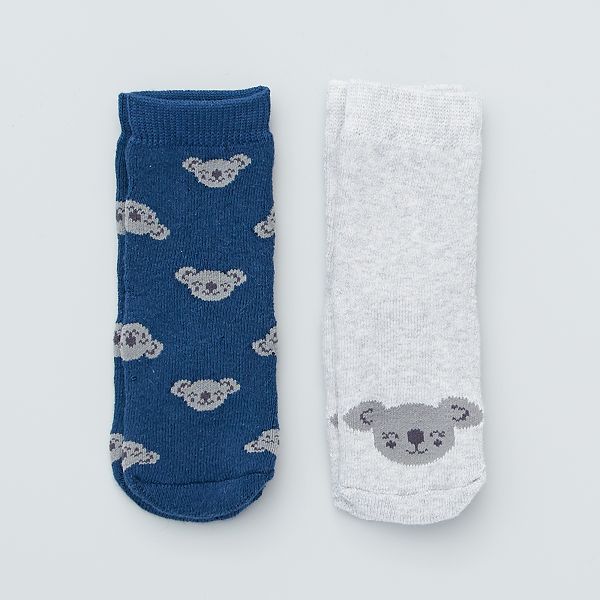 Lot De 2 Paires De Chaussettes Antiderapantes Bebe Fille Kiabi 4 00