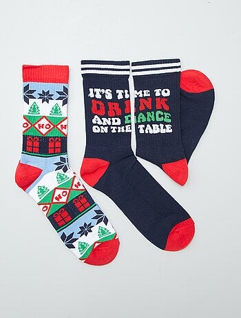 Lot de 2 paires de chaussettes