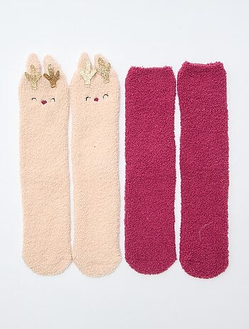 Lot de 2 paires de chaussettes chaudes