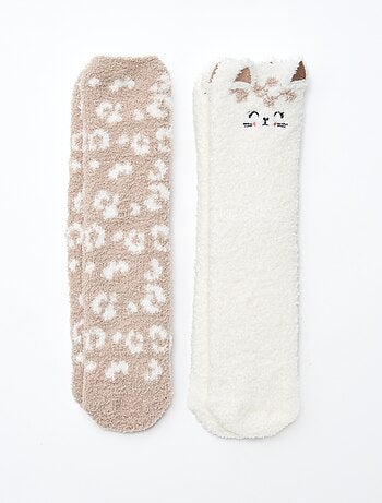 Lot de 2 paires de chaussettes chaudes