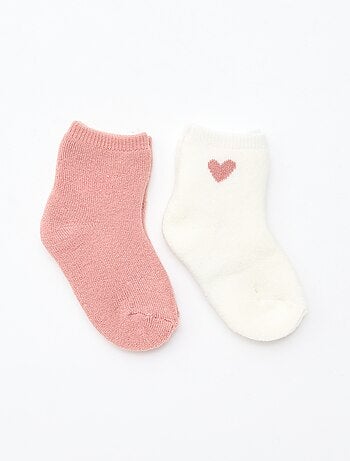 Lot de 2 paires de chaussettes fantaisie basse