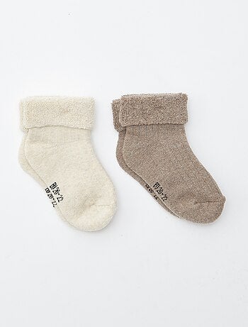 Lot de 2 paires de chaussettes naissance