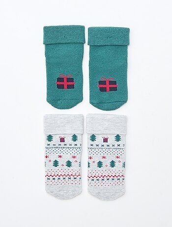 Lot de 2 paires de chaussettes naissances
