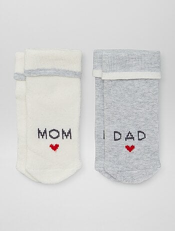 Lot de 2 paires de chaussettes naissances