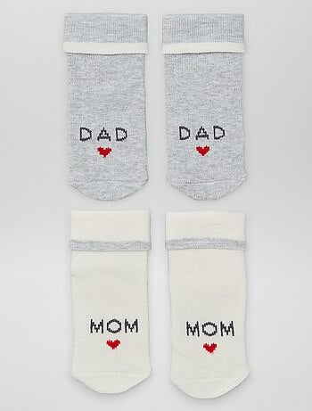 Lot de 2 paires de chaussettes naissances
