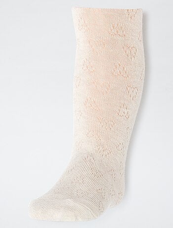 Lot de 2 paires de collants chauds pointelle