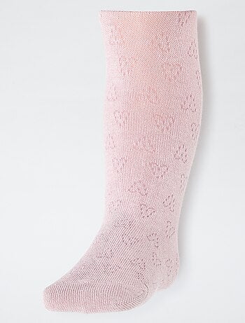 Lot de 2 paires de collants chauds pointelle