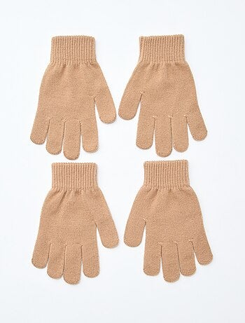 Lot de 2 paires de gants en maille
