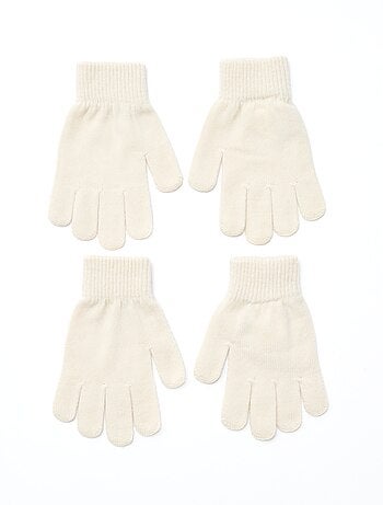 Lot de 2 paires de gants en maille