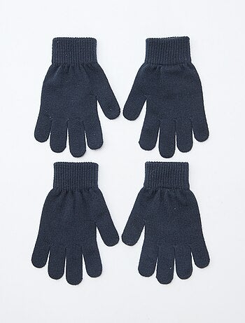 Lot de 2 paires de gants en maille
