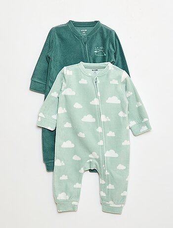 Lot de 2 pyjama dors-bien en polaire - 2 pièces