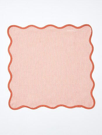 Lot de 2 serviettes à rayures (40x40cm)