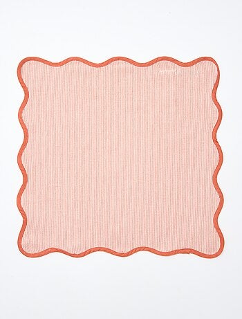 Lot de 2 serviettes à rayures (40x40cm)