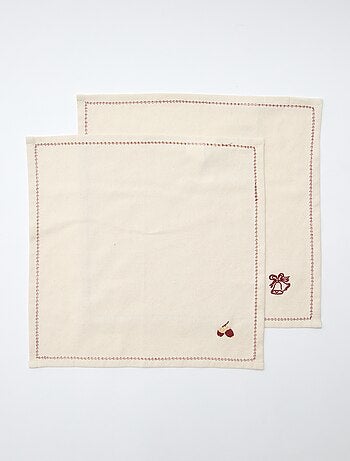 Lot de 2 serviettes en coton