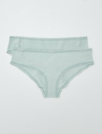 Lot de 2 shorties coton