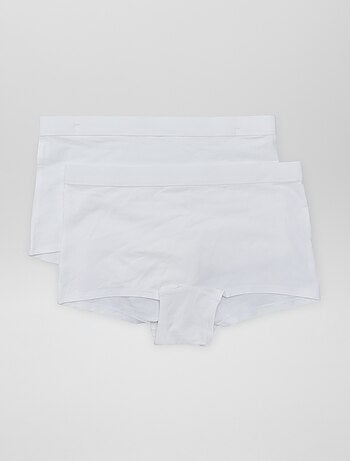 Lot de 2 shorties en coton