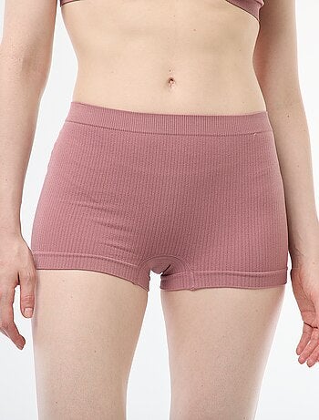 Lot de 2 shorties en maille côtelée