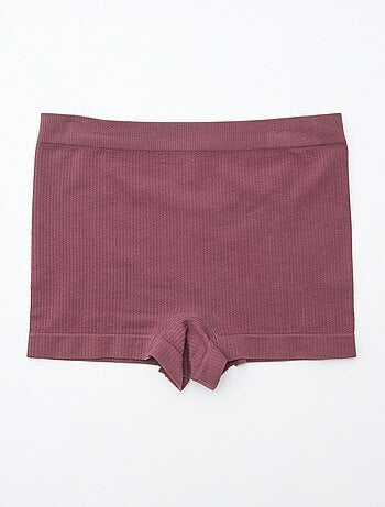 Lot de 2 shorties en maille côtelée
