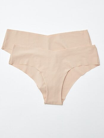 Lot de 2 shortys invisibles en microfibre