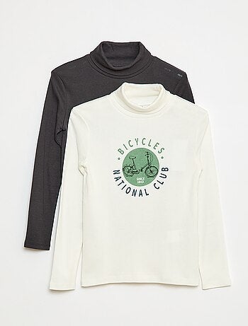 Lot de 2 sous-pull à col montant