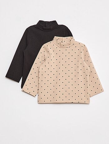 Lot de 2 sous-pull col roulé