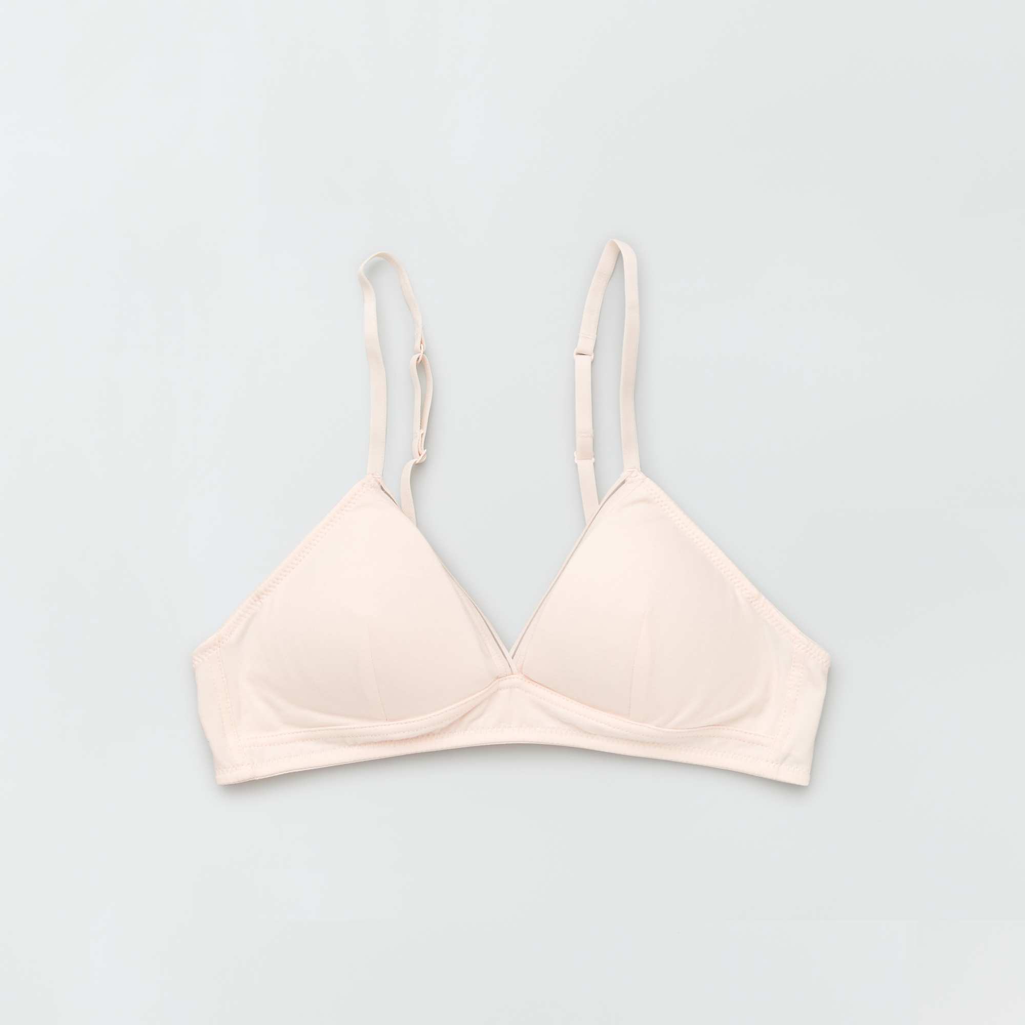 Lot de 2 triangle fille adolescente blanc coeurs/rose clair Kiabi 13,00€