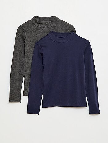 Lot de 2 t-shirt col roulé