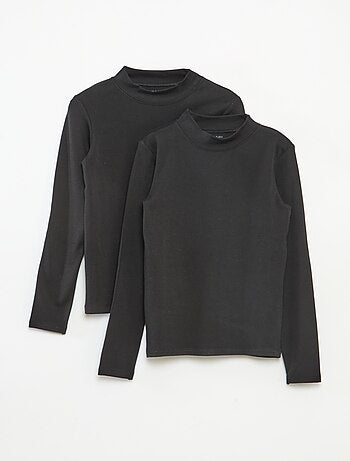 Lot de 2 t-shirt col roulé