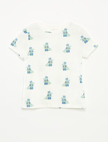 Lot de 2 t-shirts à manches courtes et col rond