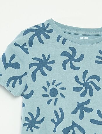 Lot de 2 t-shirts à manches courtes et col rond