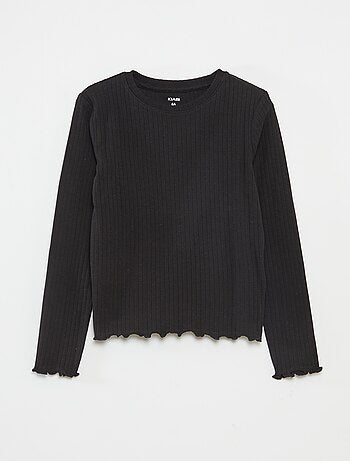 Lot de 2 t-shirts côtelés