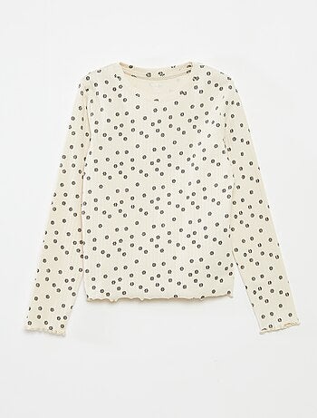 Lot de 2 t-shirts côtelés