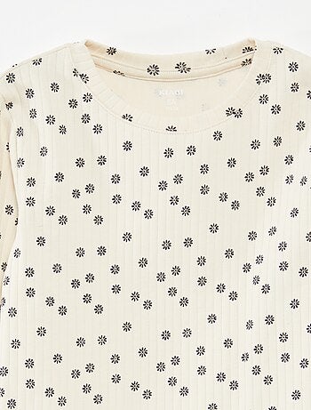 Lot de 2 t-shirts côtelés