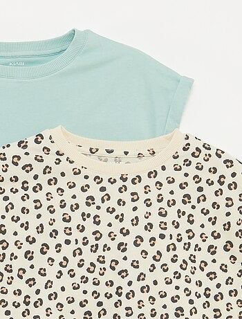 Lot de 2 t-shirts en coton