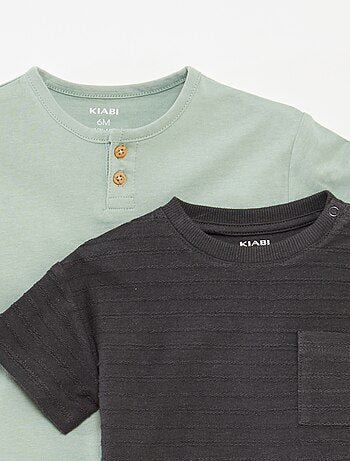 Lot de 2 t-shirts unis à manches courtes