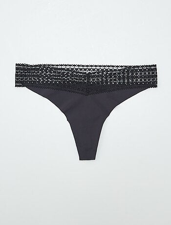 Lot de 2 tangas avec dentelle
