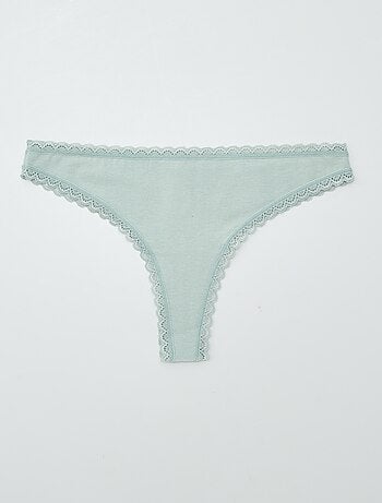Lot de 2 tangas en coton