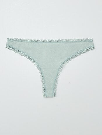 Lot de 2 tangas en coton