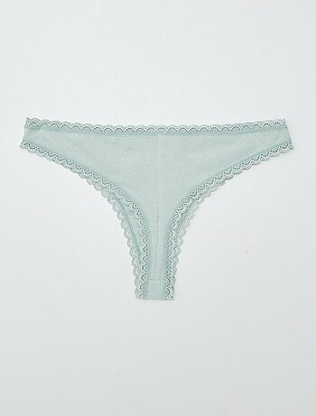 Lot de 2 tangas en coton