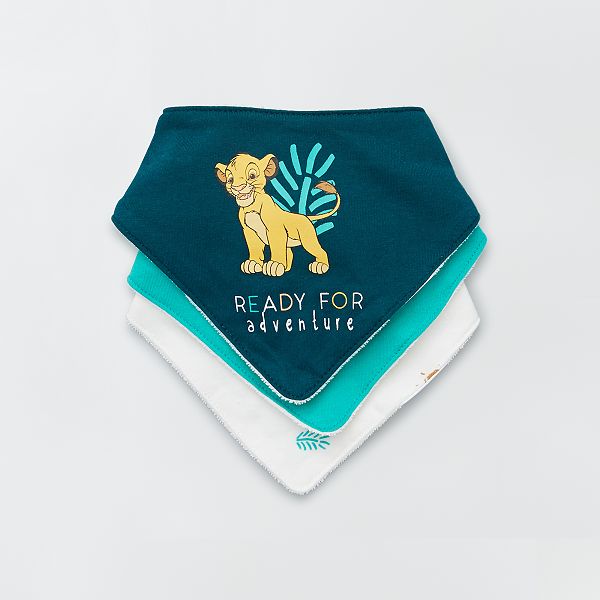 Lot De 3 Bavoirs En Triangle Disney Bebe Fille Simba Kiabi 6 30