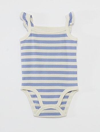 Lot de 3 bodies à bretelles volantées