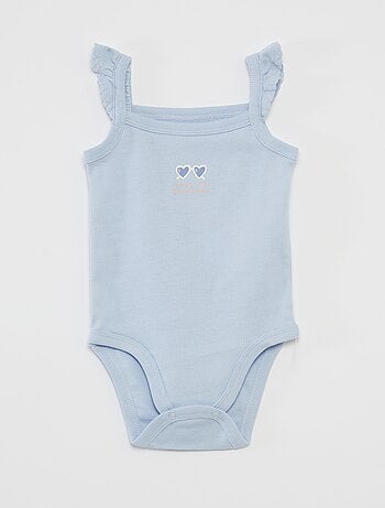 Lot de 3 bodies à bretelles volantées