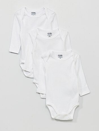 Lot de 3 bodies en jersey