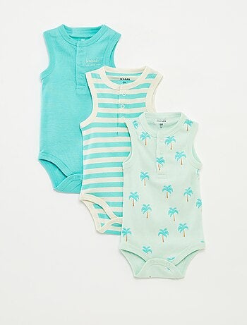 Lot de 3 bodies sans manches