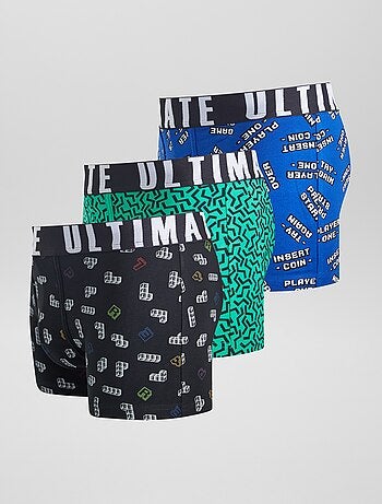 Lot de 3 boxers fantaisie