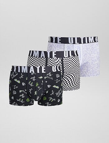 Lot de 3 boxers fantaisie