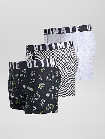Lot de 3 boxers fantaisie
