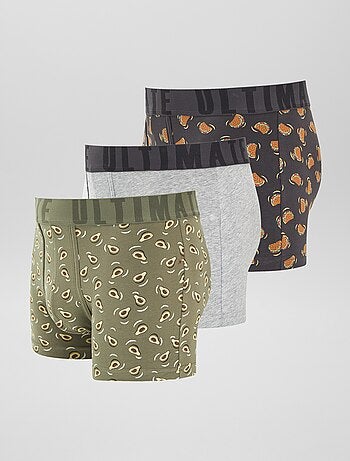 Lot de 3 boxers fantaisie