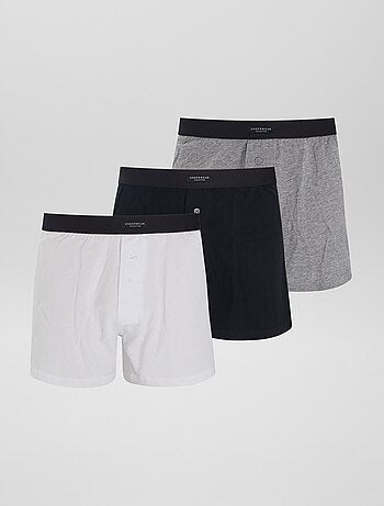 Lot de 3 boxers unis