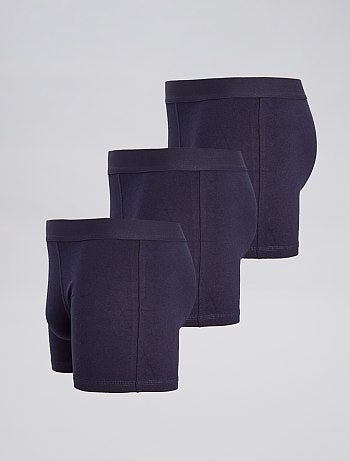 Lot de 3 boxers unis